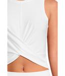 Топ Beyond Yoga Featherweight Center Stage Cropped Tank, Cloud White - фото 4