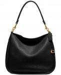 Сумка COACH Soft Pebble Leather Cary Shoulder, черный - фото 3