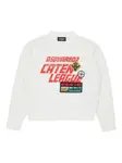 Свитер с аппликацией Dsquared2 Kids, белый - фото