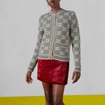 Кардиган женский Gucci Gg Jacquard Wool Bouclé, черный - фото 2