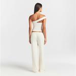 Топ SKIMS Cotton Jersey Asymmetrical, кремовый - фото 5