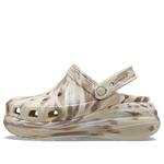 Сандалии classic crush marbled clog 'bone multi' Crocs, белый - фото