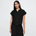 Женская рубашка GAP, черный - фото 4