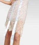 Мини-платье из кружева с бантом Acne Studios, Light Grey - фото 5