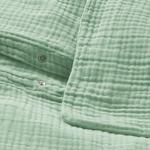 Пододеяльник и 2 наволочки, бледно-зеленые, 240x220/50x60 см Schersmin IKEA - фото 4