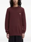 Фактурный свитер с логотипом Fred Perry, красный - фото