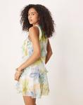 Платье-мини с оборками и цветочным принтом ASOS DESIGN - фото 4