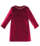 Платье из твила с декором Il Gufo, Redcurrant - фото