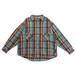 Рубашка SAINT Mxxxxxx Flannel Shirt Check 'Blue', синий - фото