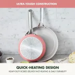 Набор сковородок GreenPan Nova, 20/25 см, розовый - фото 7