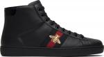 Кроссовки Gucci Ace High Bee, черный - фото 2