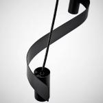 Потолочный светильник + лампа Ikea Ackja/Molnart, черный/серый - фото 3