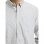 Рубашка Selected Regrick Oxford Flex, серый - фото 4