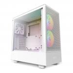 Корпус NZXT H5 Flow RGB, Mid Tower, белый - фото