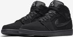 Кроссовки Air Jordan 1 Retro Mid Black, черный - фото 2