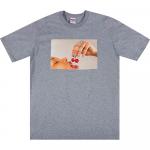 Футболка Supreme Cherries, серый - фото