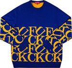 Свитер Supreme f*ck Sweater 'Royal', синий - фото 2