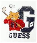 Футболка детская Guess с хоккейным принтом, белый - фото 3