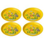 Тарелка connect plate africa (4 шт.) Koziol, желтый - фото