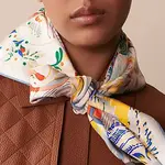 HERMES Шёлковый шарф Multicolor, Multicolor - фото 7