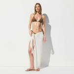 Накидка SKIMS Cotton Jersey Cover Ups Tie-sarong, бежевый - фото 2