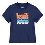 Футболка Levi´s Layered Poster Logo Short Sleeve Round Neck, синий - фото