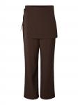 PIECES Брюки Regular 'PCJossa' в коричневом цвете - фото