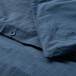 Комплект постельного белья Ikea Doftakleja, 3 предмета, 240x220/50x80 см, темно-синий - фото 3