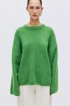 Свитер H&M Oversized Mohair-Blend, зеленый - фото 4