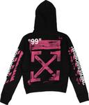 Толстовка Off-White Stencil Arrow Hooded Sweatshirt 'Black', черный - фото 3