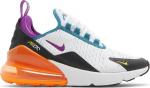 Кроссовки Nike Air Max 270 GS 'White Orange Purple', белый - фото
