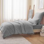 Комплект постельного белья RUIKASI, 2 предмета, 140х200/80x80, светло-серый - фото 5