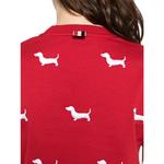 Топ Short sleeve Rib cuff Tee THOM BROWNE, красный - фото 6