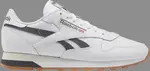Кроссовки classic leather 'white pure grey gum' Reebok, белый - фото 2