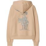 Хлопковый худи Burberry, Tea Cup Color - фото 4