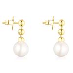 Серьги Tous Gloss Short Ball, позолоченное серебро/жемчуг - фото 2