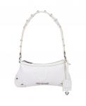 Сумка через плечо в форме подковы True Religion, White - фото