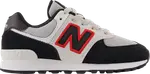 Кроссовки New Balance 574 Little Kid 'Black Nimbus Cloud Red', черный - фото 2