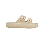 Сандалии 8 by Yoox Rubber Double Strap Slides, бежевый - фото