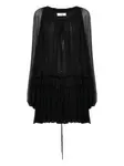Платье мини с длинными рукавами Chloé, черный - фото
