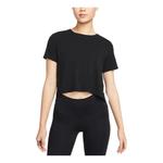 Футболка (WMNS) Nike Solid Color Round Neck Loose Short Sleeve T-shirt Black, черный - фото