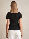 Футболка Tess Ribbed Reiss, Black - фото 2