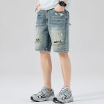 Джинсовые шорты унисекс Maserati, Washed Color - фото 4