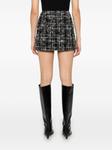 ROTATE BIRGER CHRISTENSEN юбка мини из ткани букле, черный - фото 4