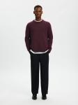 SELECTED Свитер в винном красном - фото 5