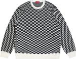 Свитер Supreme Back Logo Sweater 'Checkerboard', черный - фото