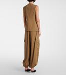 Хлопковый твиловый жилет Max Mara, Noce - фото 3