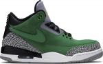 Кроссовки Air Jordan 3 Retro Tinker - Oregon Ducks PE, зеленый - фото