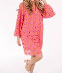 Платье Lele в розовом/оранжевом цвете j.marie - фото