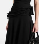 Асимметричное платье миди с драпировкой Enouk Acne Studios, черный - фото 5